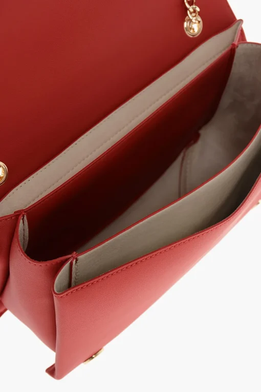 LOVE Borsa a Spalla in Ecopelle con Maxi Logo Dorato>Moschino Outlet