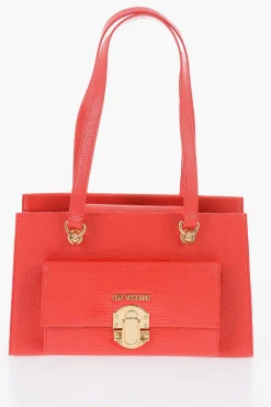 Sale LOVE Borsa a Spalla in Ecopelle con Dettagli Dorati Donna Borse A Spalla