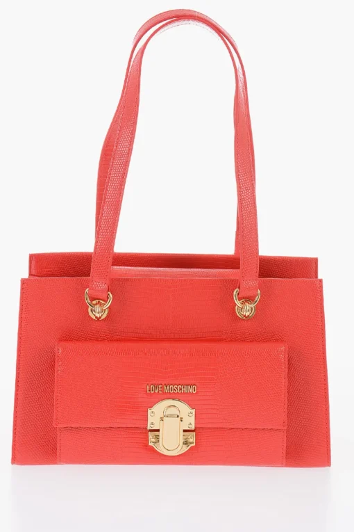 Sale LOVE Borsa a Spalla in Ecopelle con Dettagli Dorati Donna Borse A Spalla