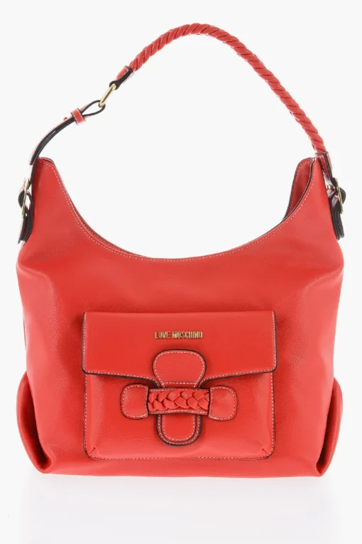 Best LOVE Borsa a Spalla in Ecopelle con Maxi Logo sul Retro Donna Borse A Spalla