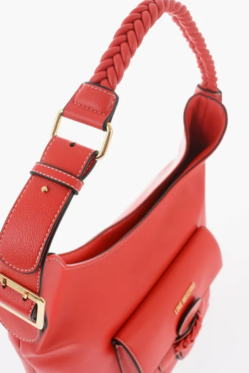 Best LOVE Borsa a Spalla in Ecopelle con Maxi Logo sul Retro Donna Borse A Spalla