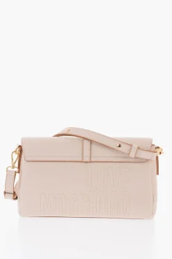 New LOVE Borsa a Spalla in Ecopelle con Dettagli Dorati Donna Borse A Spalla