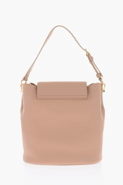 LOVE borsa a spalla in ecopelle con logo dorato>Moschino Sale