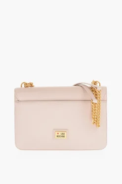 LOVE Borsa a Spalla in Ecoepelle con Catena Dorata>Moschino Hot