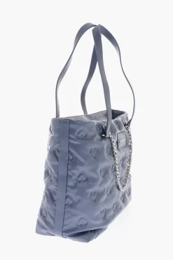Fashion LOVE borsa a spalla in ecopelle con cuori in rilievo Donna Borse A Spalla