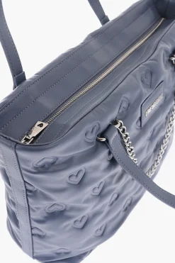 Fashion LOVE borsa a spalla in ecopelle con cuori in rilievo Donna Borse A Spalla