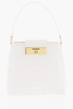 Discount LOVE Borsa a Spalla in Ecopelle Trapuntata con Chiusura Turn Lock Donna Borse A Spalla