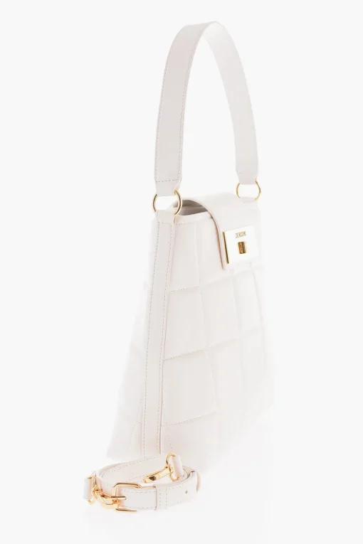Discount LOVE Borsa a Spalla in Ecopelle Trapuntata con Chiusura Turn Lock Donna Borse A Spalla