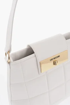 Discount LOVE Borsa a Spalla in Ecopelle Trapuntata con Chiusura Turn Lock Donna Borse A Spalla