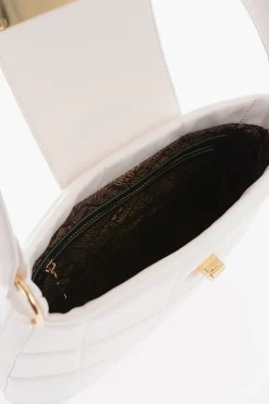 Discount LOVE Borsa a Spalla in Ecopelle Trapuntata con Chiusura Turn Lock Donna Borse A Spalla