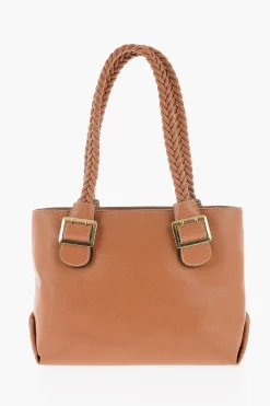 LOVE Borsa a Spalla in Ecopelle con Manico Intrecciato>Moschino New