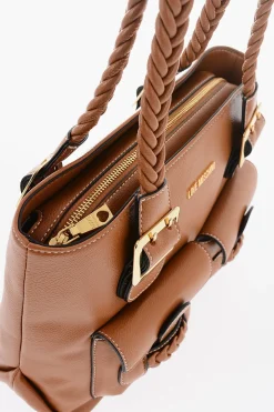 LOVE Borsa a Spalla in Ecopelle con Manico Intrecciato></noscript>Moschino New