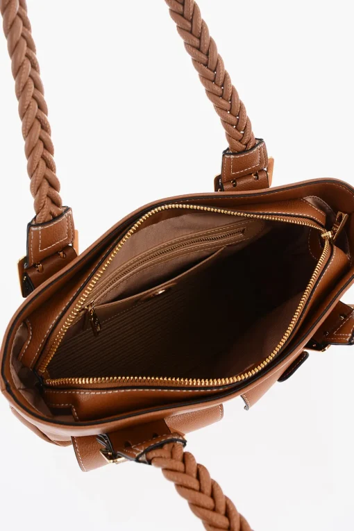 LOVE Borsa a Spalla in Ecopelle con Manico Intrecciato>Moschino New