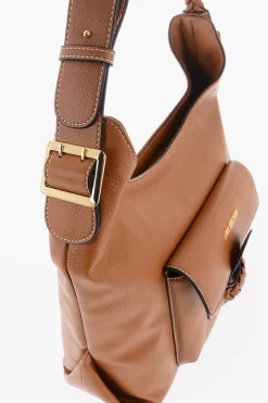 Fashion LOVE Borsa a Spalla in Ecopelle con Manico Intrecciato Donna Borse A Spalla