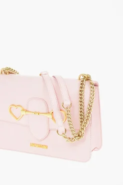 LOVE Borsa a Spalla in Ecopelle con Morsetto Dorato></noscript>Moschino Online