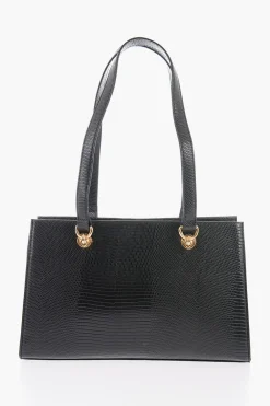 LOVE Borsa a Spalla in Ecopelle con Dettagli Dorati></noscript>Moschino Discount