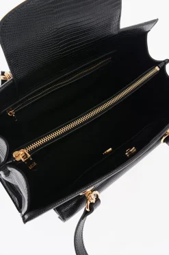 LOVE Borsa a Spalla in Ecopelle con Dettagli Dorati></noscript>Moschino Discount