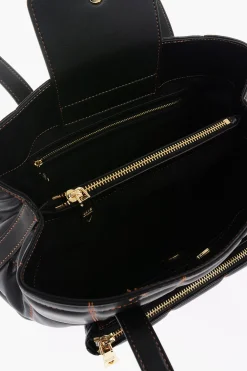 LOVE Borsa a Spalla in Ecopelle Trapuntata con Logo Dorato></noscript>Moschino Outlet