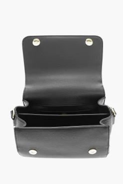 LOVE Borsa a Spalla in Ecopelle con Maxi Logo Dorato></noscript>Moschino Hot