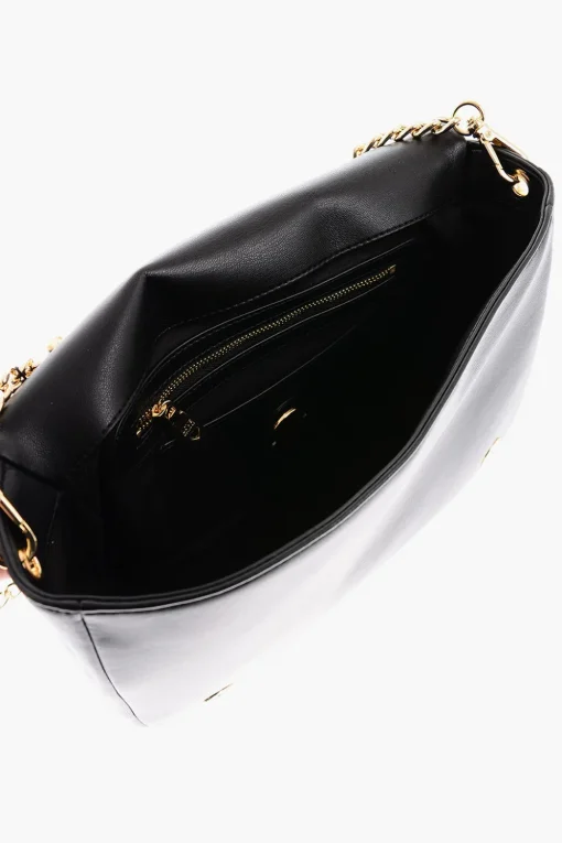 LOVE Borsa a Spalla in Ecopelle con Catena Dorata>Moschino New