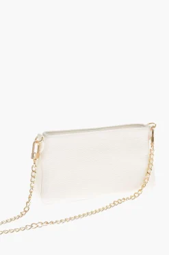 LOVE Borsa a Spalla in Pelle Martellata con Logo Stampato>Moschino Clearance