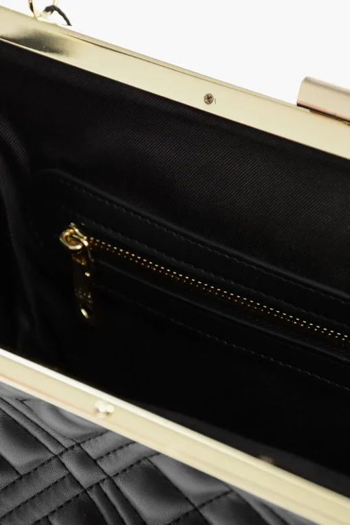 Outlet LOVE Borsa a Spalla Trapuntata in Ecopelle con Dettagli Dorati Donna Borse A Spalla