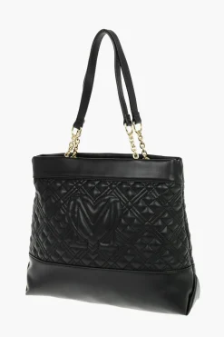 LOVE Borsa a Spalla Trapuntata in Ecopelle con Monogram>Moschino Hot