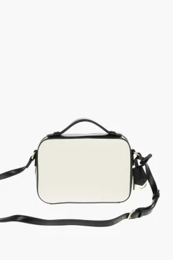 LOVE Borsa a Tracolla Bicolore in Ecopelle con Logo Dorato>Moschino Online