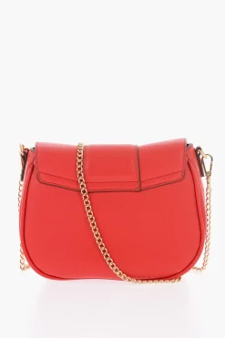 Clearance LOVE Borsa a Tracolla BIG HEARTBIT in Ecopelle con Morsetti Dorati Donna Borse A Spalla