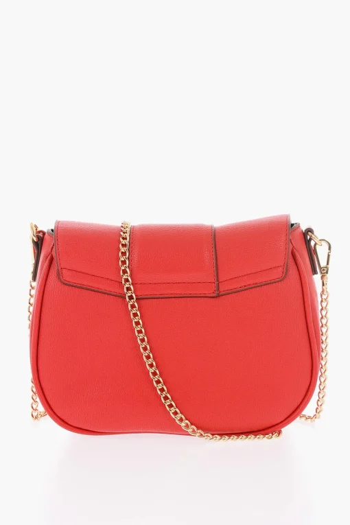Clearance LOVE Borsa a Tracolla BIG HEARTBIT in Ecopelle con Morsetti Dorati Donna Borse A Spalla