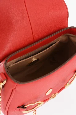 Clearance LOVE Borsa a Tracolla BIG HEARTBIT in Ecopelle con Morsetti Dorati Donna Borse A Spalla