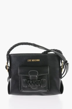 LOVE Borsa a Tracolla in Ecopelle con Dettagli Intrecciati>Moschino Best