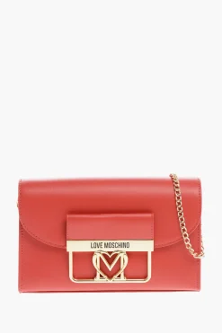 LOVE Borsa a Tracolla in Ecopelle con Dettagli Dorati>Moschino Online