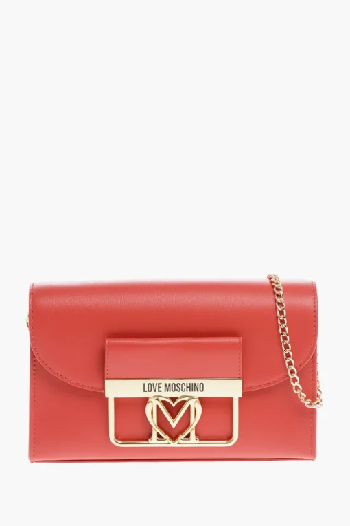 LOVE Borsa a Tracolla in Ecopelle con Dettagli Dorati>Moschino Online
