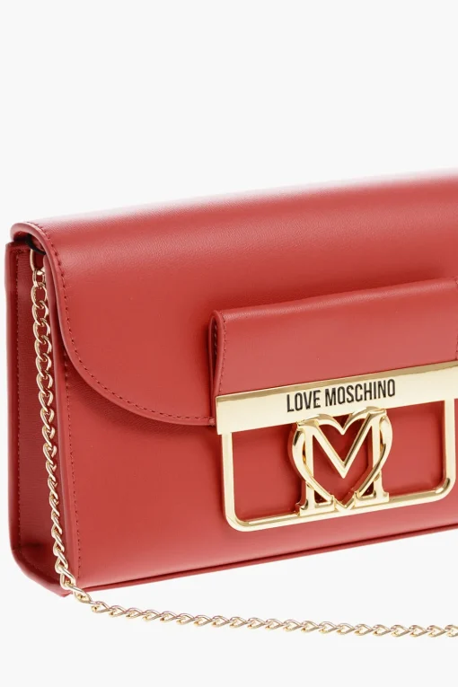 LOVE Borsa a Tracolla in Ecopelle con Dettagli Dorati>Moschino Online