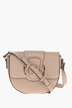 Outlet LOVE Borsa a Tracolla in Ecopelle con Doppio Cuore in Metallo Donna Borse A Spalla