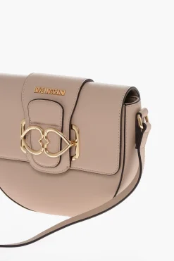 Outlet LOVE Borsa a Tracolla in Ecopelle con Doppio Cuore in Metallo Donna Borse A Spalla
