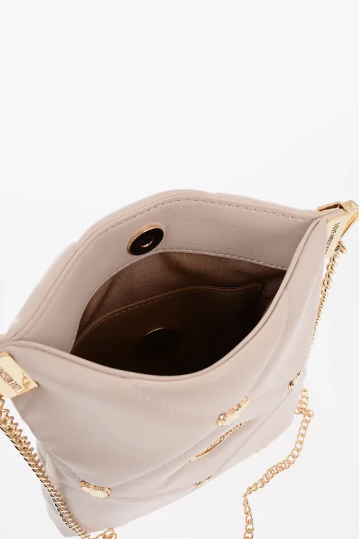 LOVE Borsa a Tracolla in Ecopelle Trapuntata con Borchie Gioiello a Forma di Cuore>Moschino Online