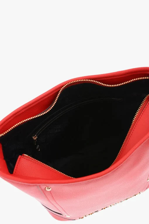 LOVE borsa a tracolla in ecopelle con dettagli dorati>Moschino Fashion