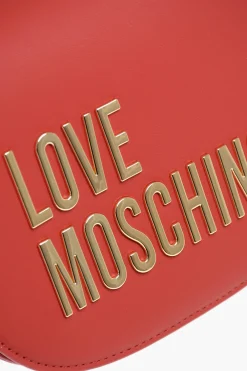 LOVE Borsa a Tracolla in Ecopelle con Dettagli Dorati></noscript>Moschino Hot