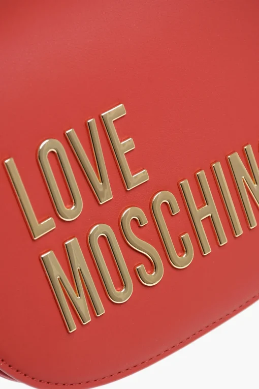 LOVE Borsa a Tracolla in Ecopelle con Dettagli Dorati>Moschino Hot