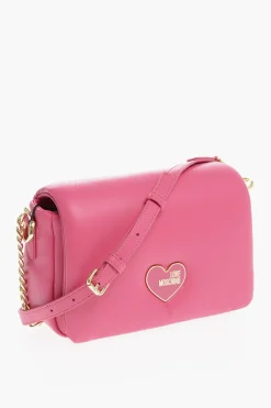 LOVE Borsa a Tracolla in Ecopelle con Catena Dorata></noscript>Moschino Online