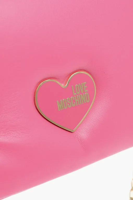 LOVE Borsa a Tracolla in Ecopelle con Catena Dorata>Moschino Online