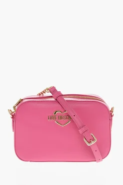 LOVE Borsa a Tracolla in Ecopelle con Dettagli Dorati>Moschino Hot