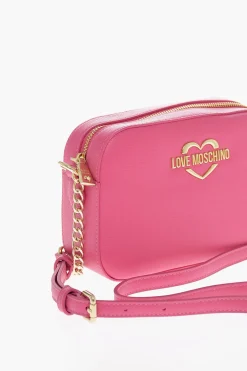 LOVE Borsa a Tracolla in Ecopelle con Dettagli Dorati></noscript>Moschino Hot