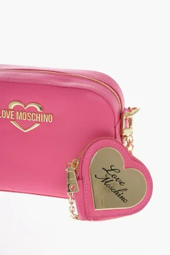 LOVE Borsa a Tracolla in Ecopelle con Dettagli Dorati></noscript>Moschino Hot