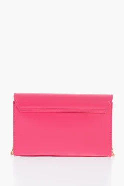 Sale LOVE Borsa a Tracolla in Ecopelle con Logo in Metallo Dorato Donna Borse A Spalla