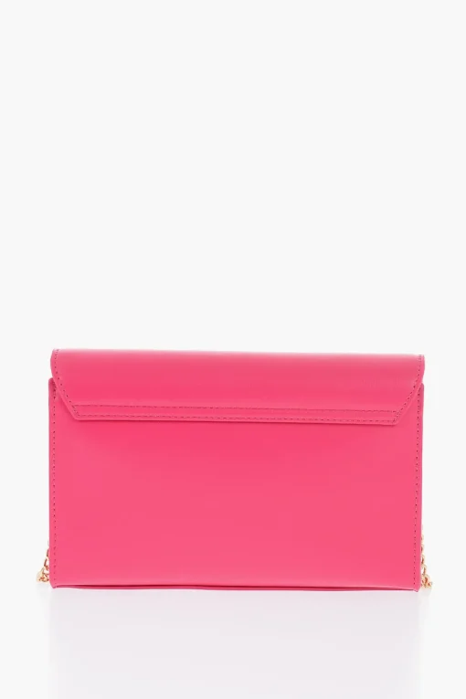 Sale LOVE Borsa a Tracolla in Ecopelle con Logo in Metallo Dorato Donna Borse A Spalla