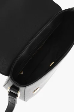 Discount LOVE Borsa a Tracolla in Ecopelle con Doppio Cuore in Metallo Donna Borse A Spalla