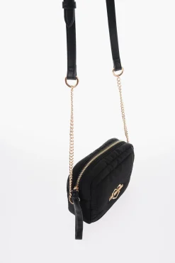 LOVE Borsa a Tracolla in Nylon con Logo Dorato></noscript>Moschino Fashion